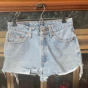 Levi's Light Wash BOOTY SHORTS